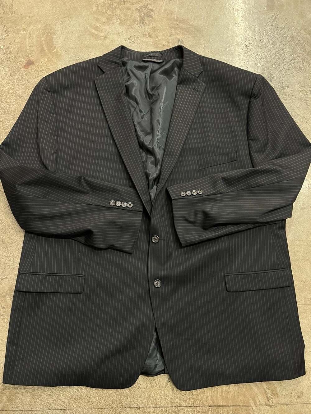 Ralph Lauren 100% Wool Pinstripe Blazer Made in Canada